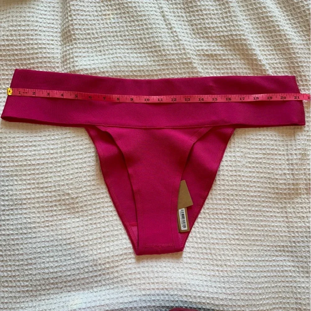 NWT SKIMS Knit Swim Cheeky Bikini Bottom size 4X Magenta Pink style SW-CHE-0166